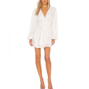 Retrofete Gabrielle Robe in Moonglow White Size XS